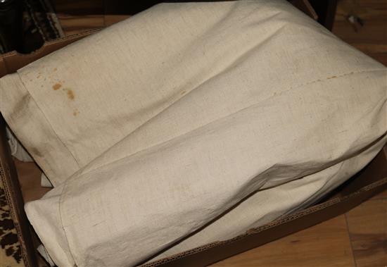 French linen sheeting, approx. 25 metres